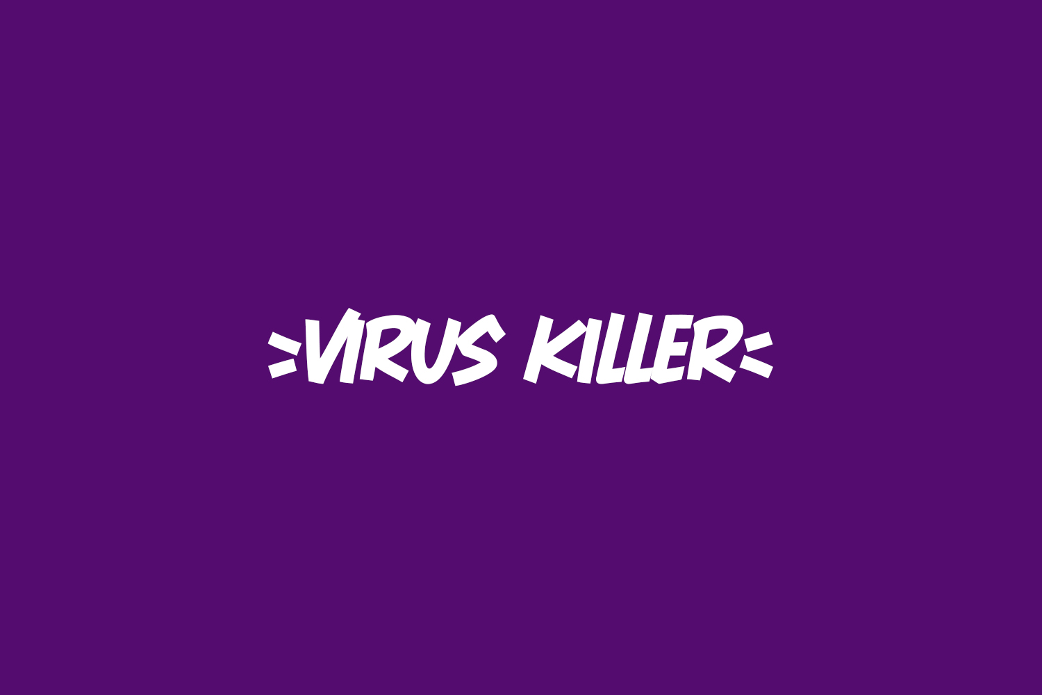 Virus Killer Free Font