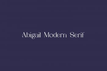 Abigail Modern Serif Free Font