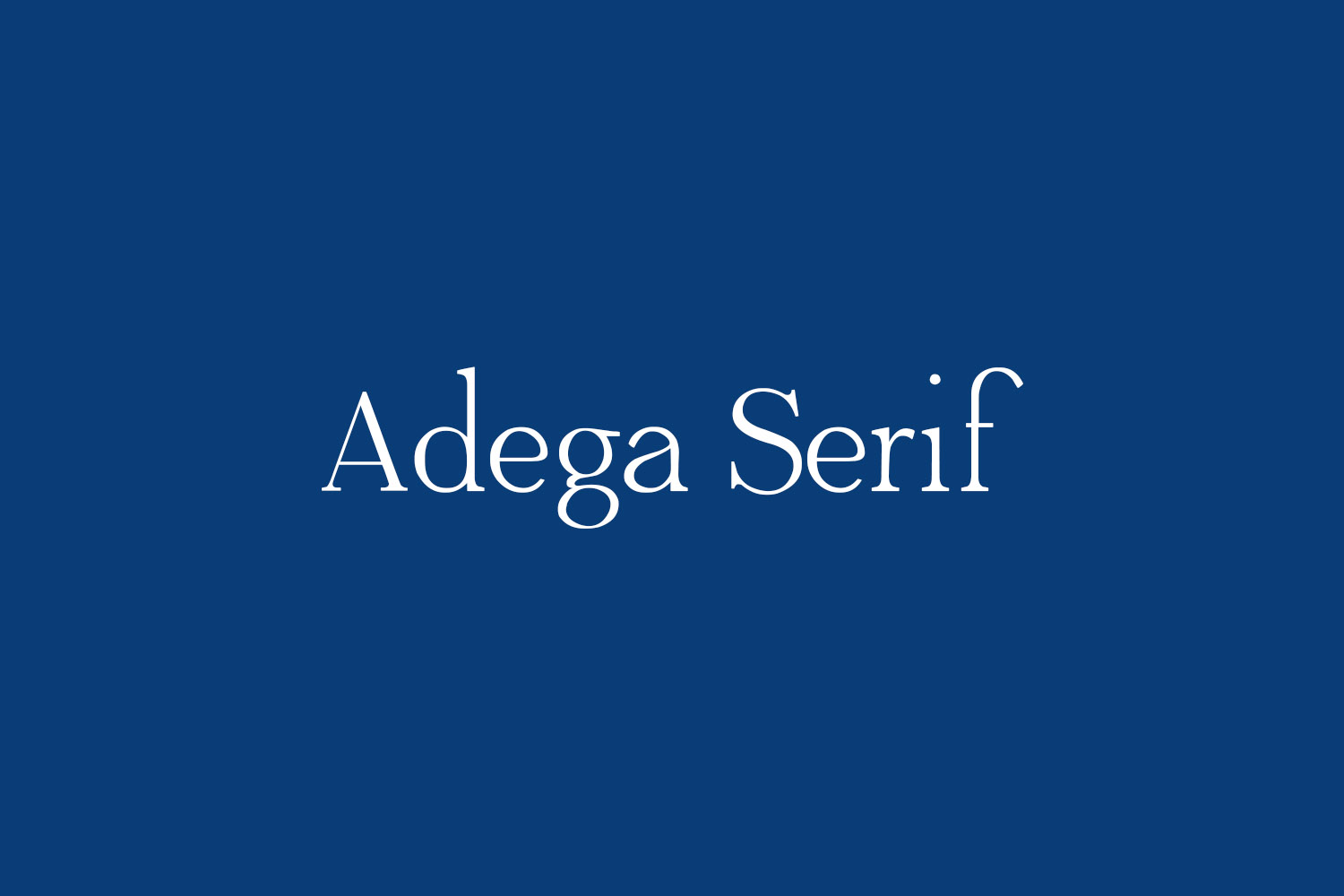 Adega Serif Free Font