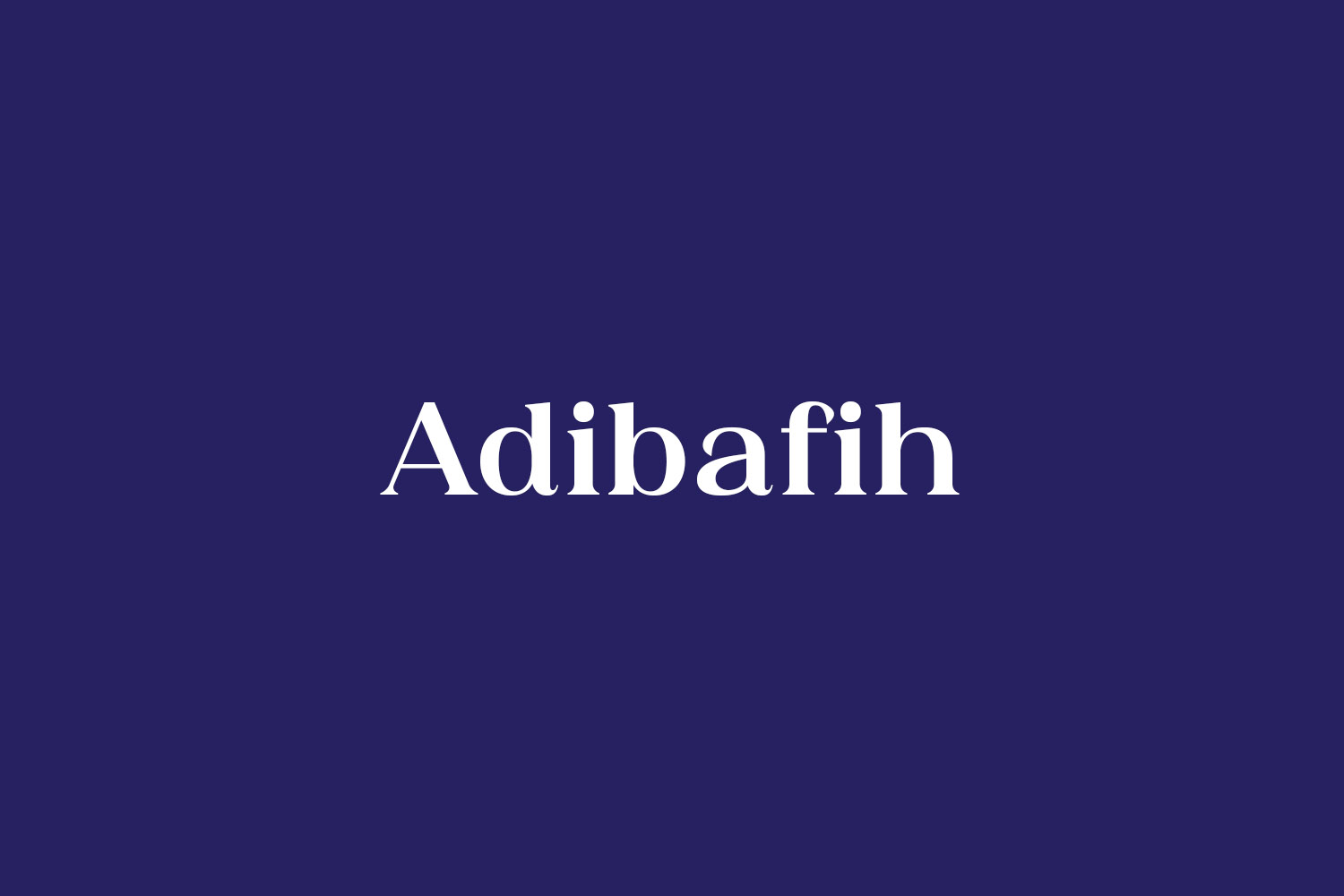 Adibafih Free Font