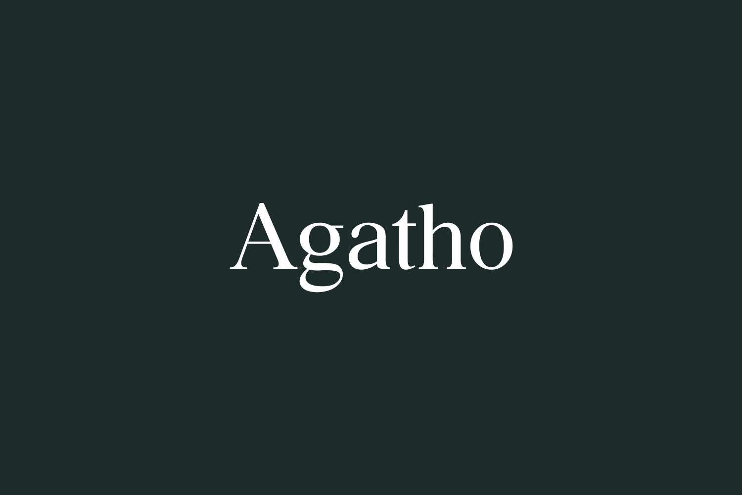 Agatho Free Font