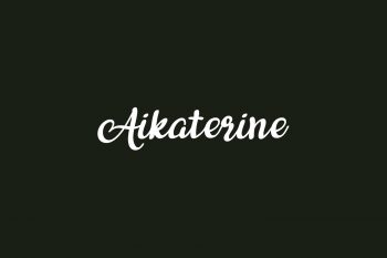 Aikaterine Free Font