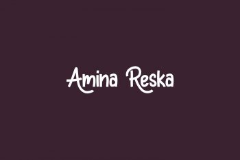 Amina Reska Free Font