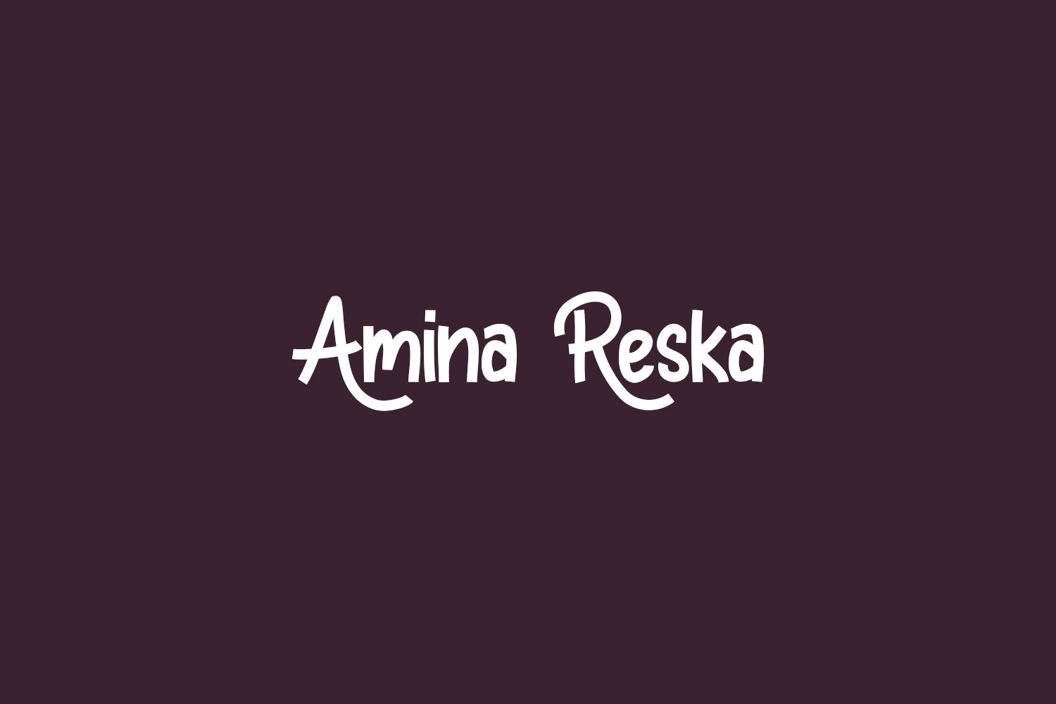 Amina Reska Free Font