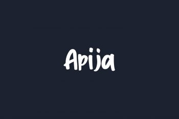 Apija Free Font