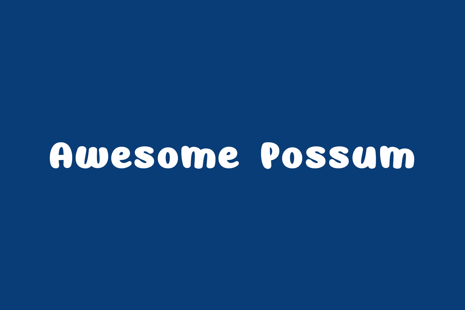 Awesome Possum Free Font