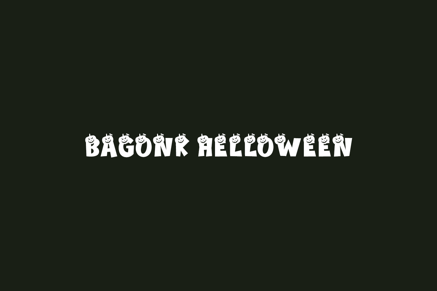 Bagonk Helloween Free Font