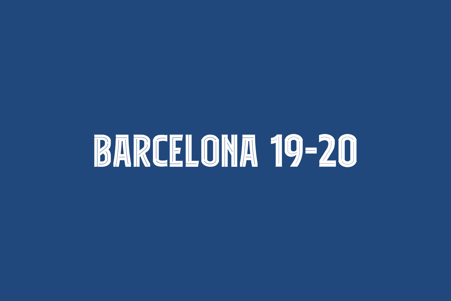 Barcelona 19-20 Free Font
