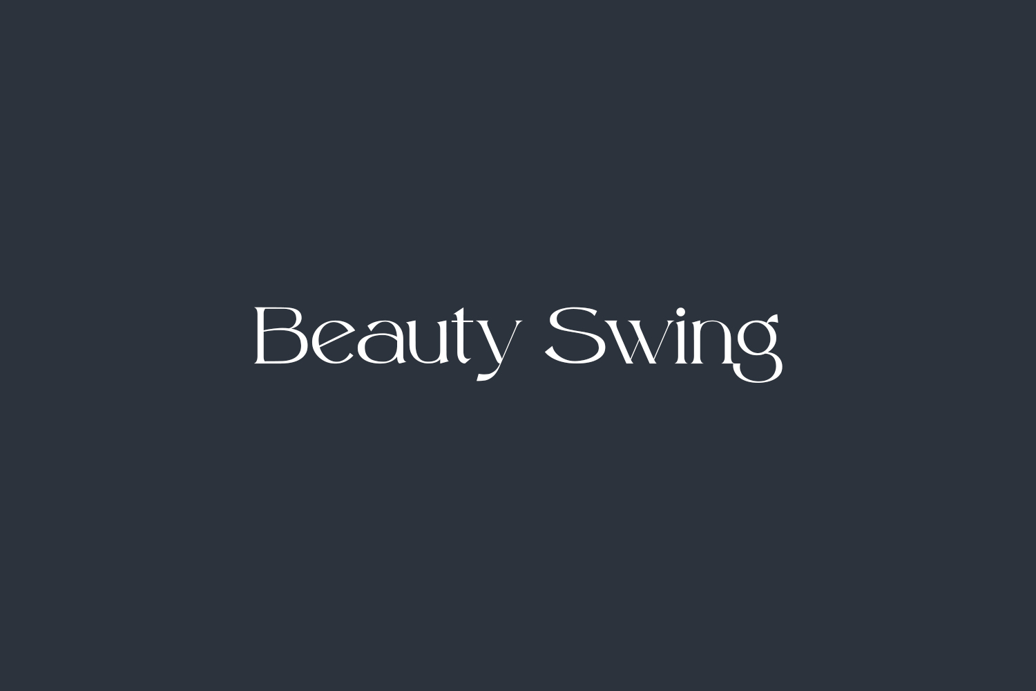 Beauty Swing Free Font