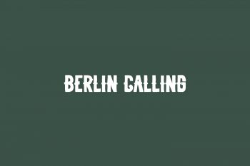 Berlin Calling Free Font