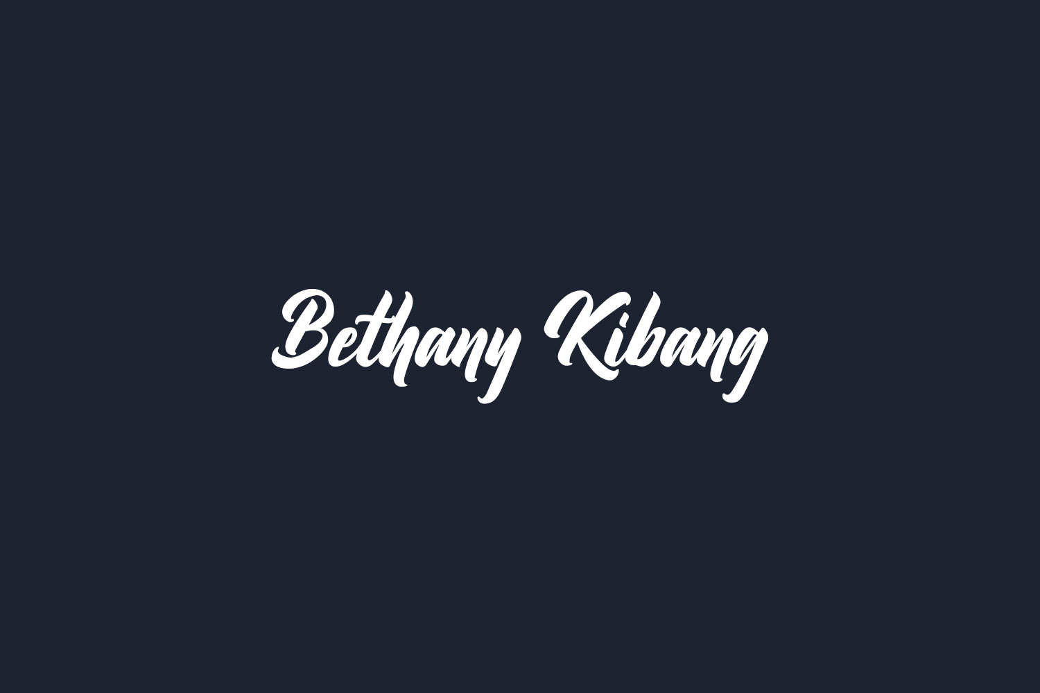 Bethany Kibang Free Font