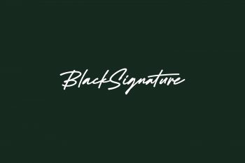 Black Signature Free Font