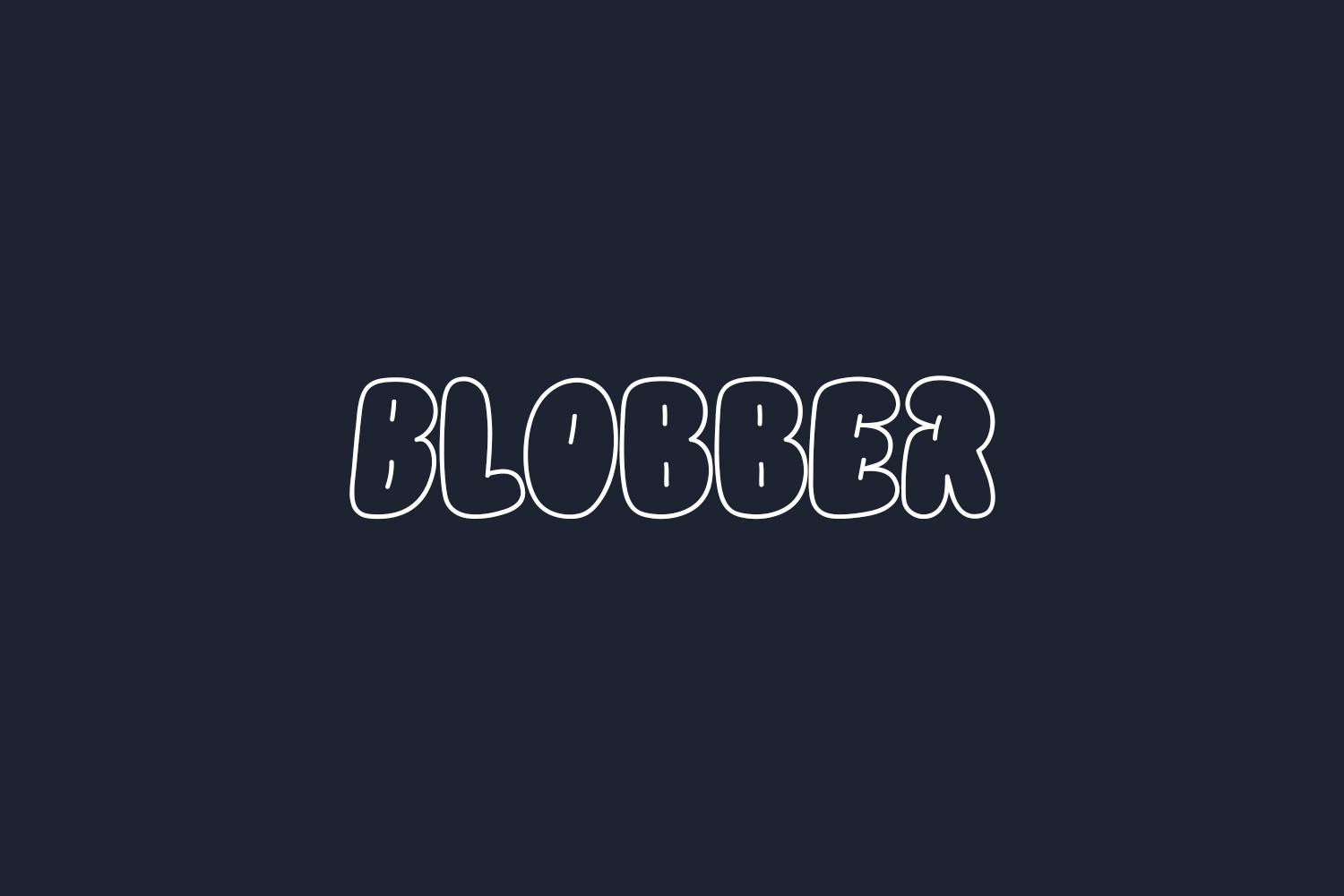 Blobber Free Font