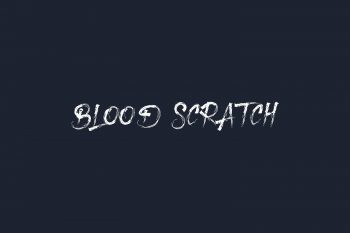 Blood Scratch Free Font