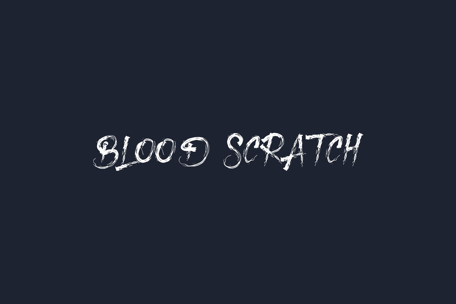 Blood Scratch Free Font