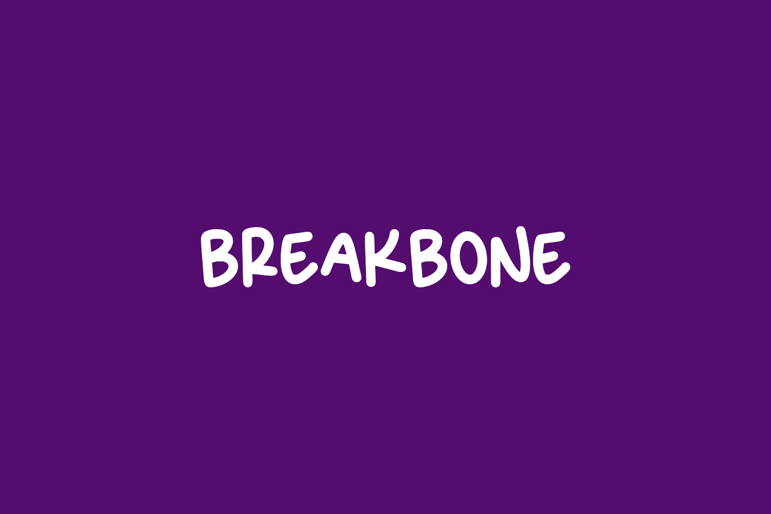 Breakbone Free Font