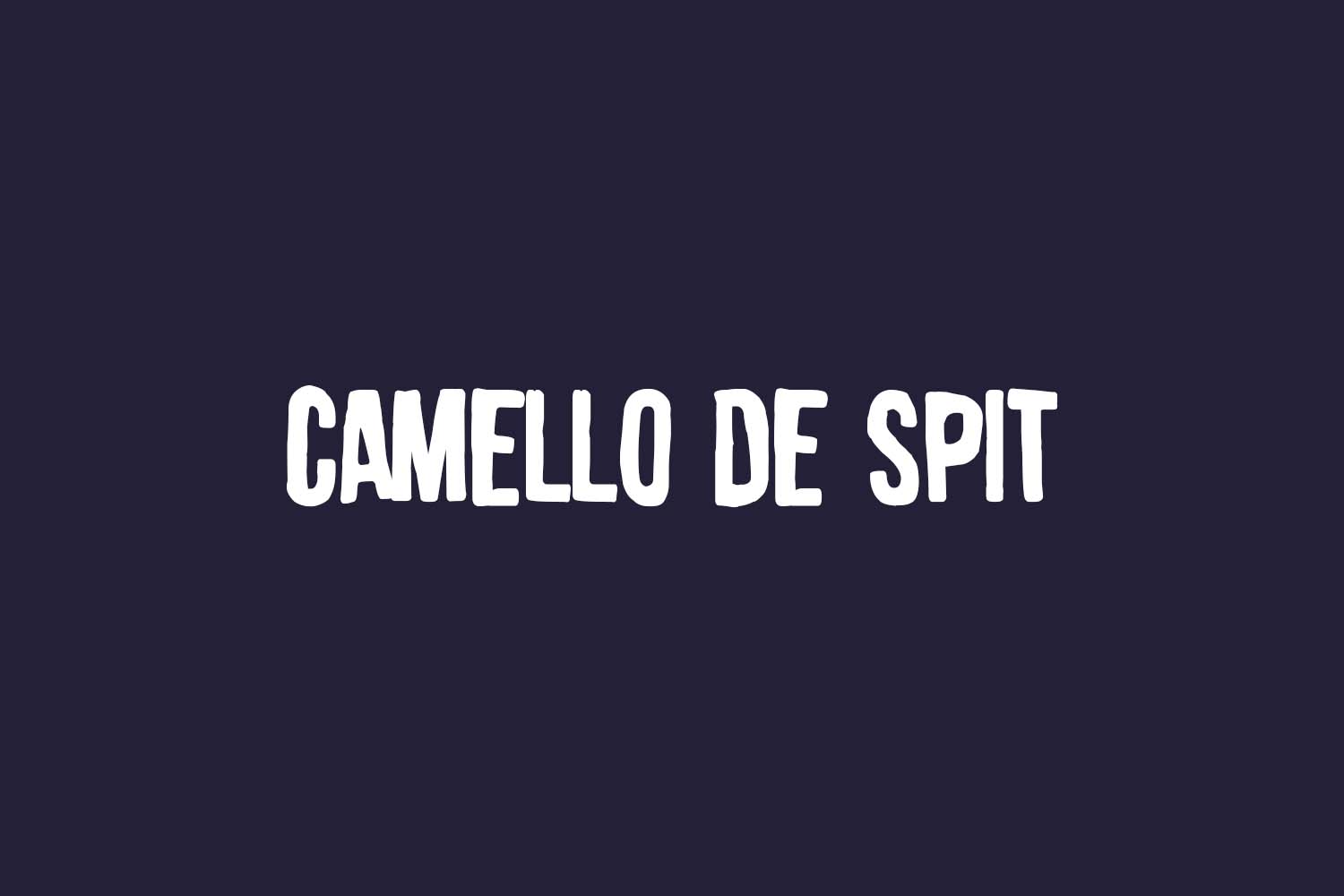 Camello De Spit Free Font