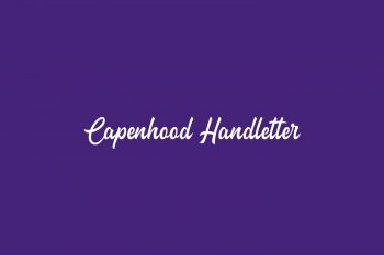 Capenhood Handletter Free Font