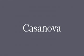 Casanova Free Font
