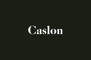 Caslon Free Font