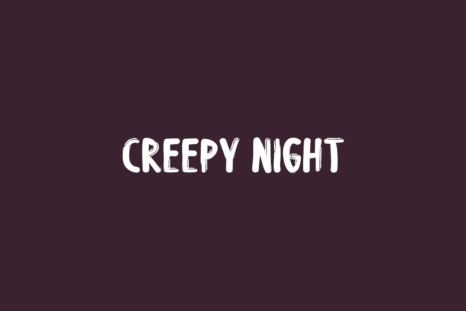 Creepy Night Free Font