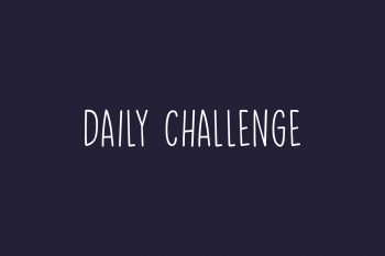 Daily Challenge Free Font