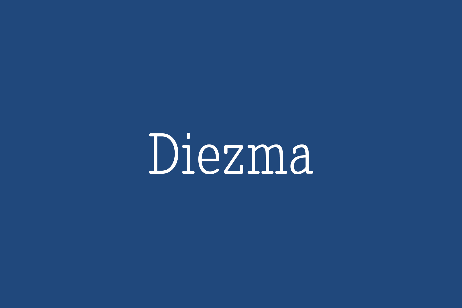 Diezma Free Font