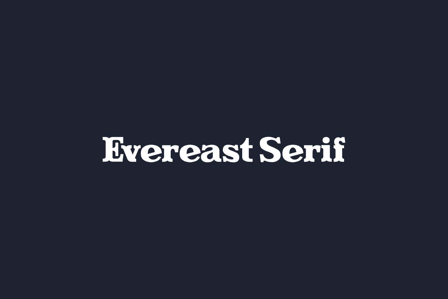 Evereast Serif Free Font