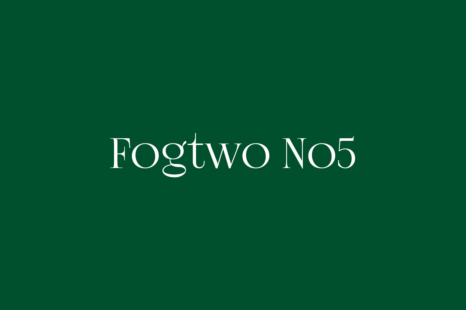 Fogtwo No5 Free Font