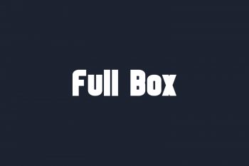 Full Box Free Font