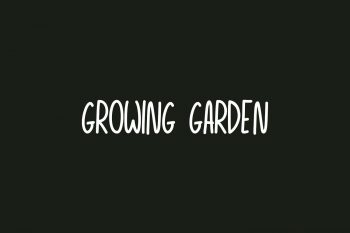Growing Garden Free Font
