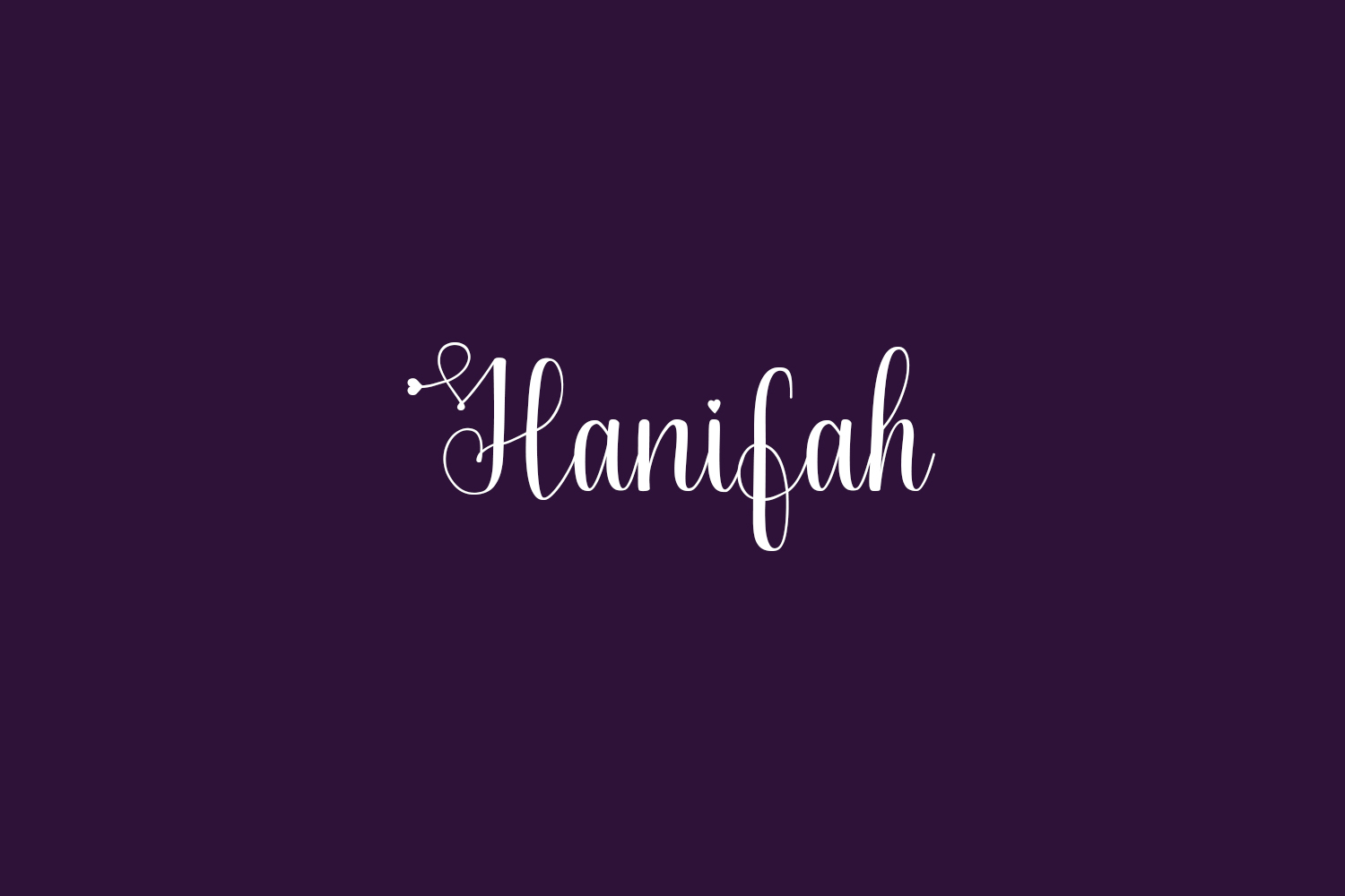 Hanifah Free Font