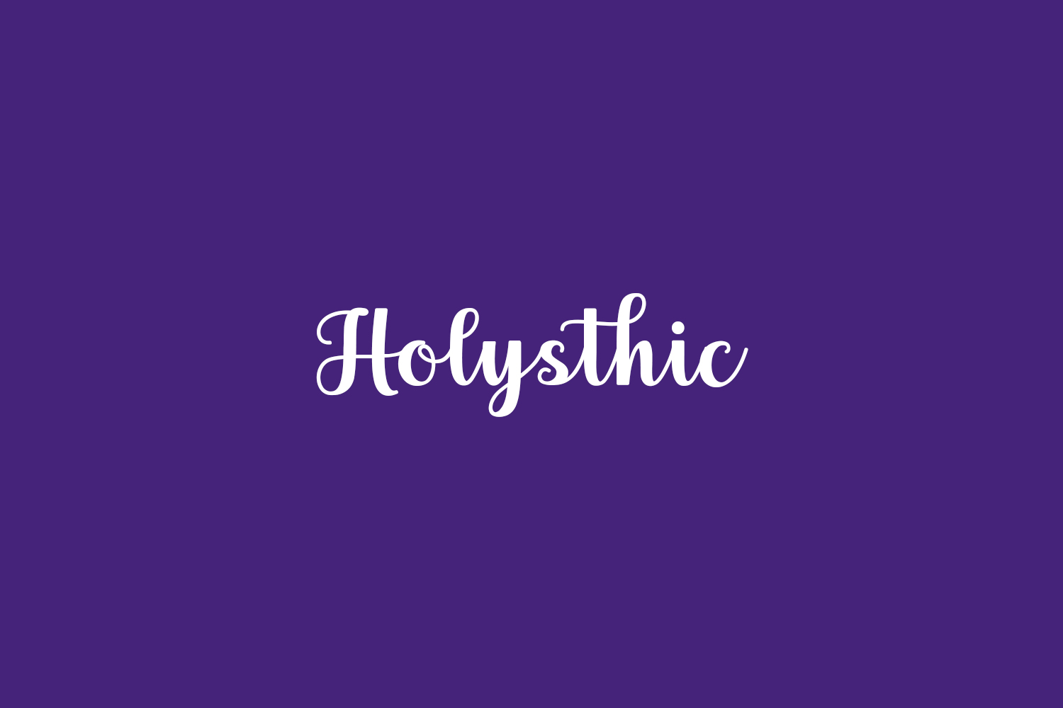 Holysthic Free Font