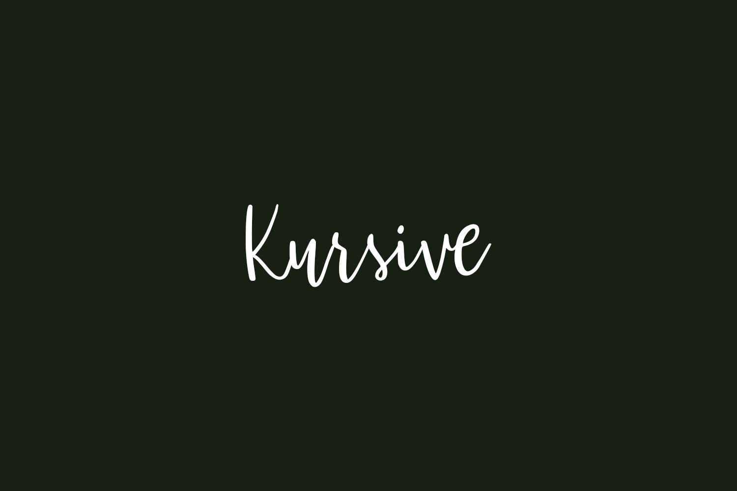 Kursive Free Font