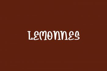 Lemonnes Free Font