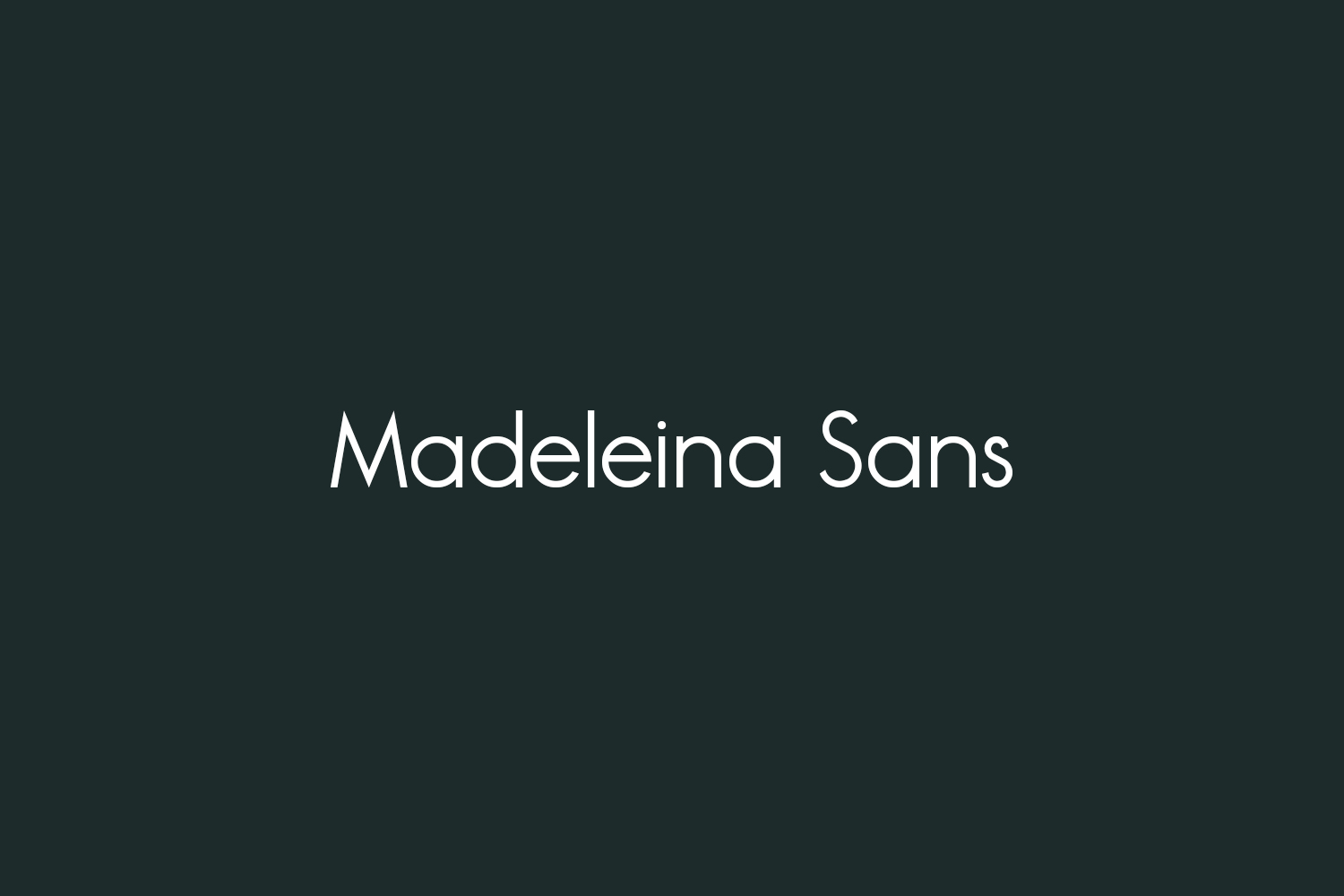 Madeleina Sans Free Font