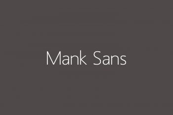Mank Sans Free Font