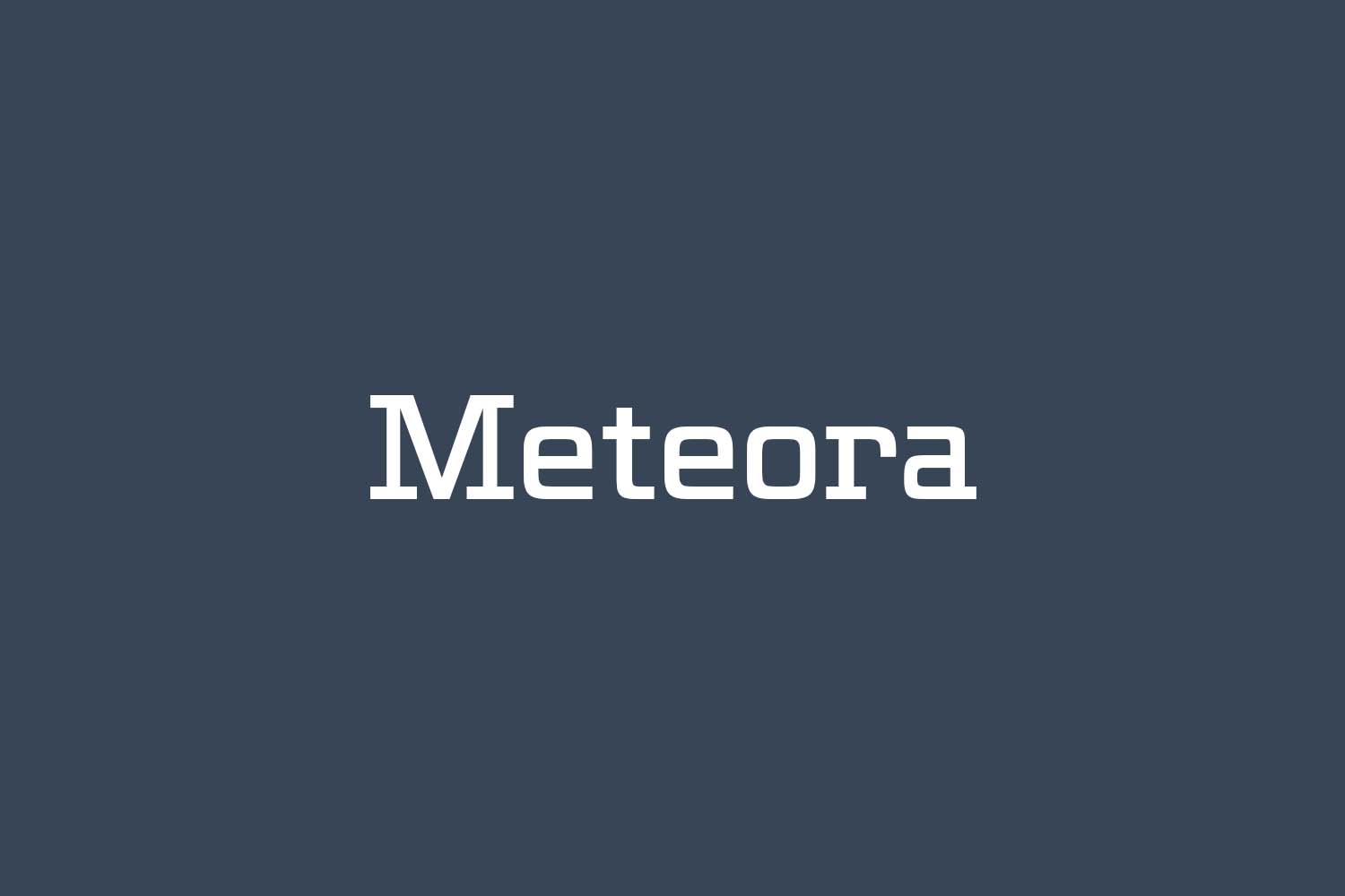 Meteora Free Font