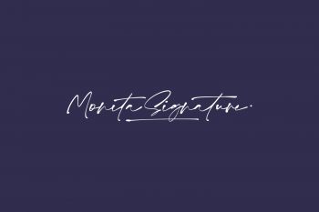 Monita Signature Free Font