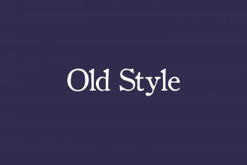 Old Style Free Font
