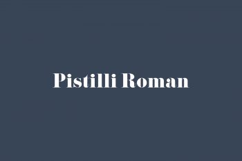 Pistilli Roman Regular