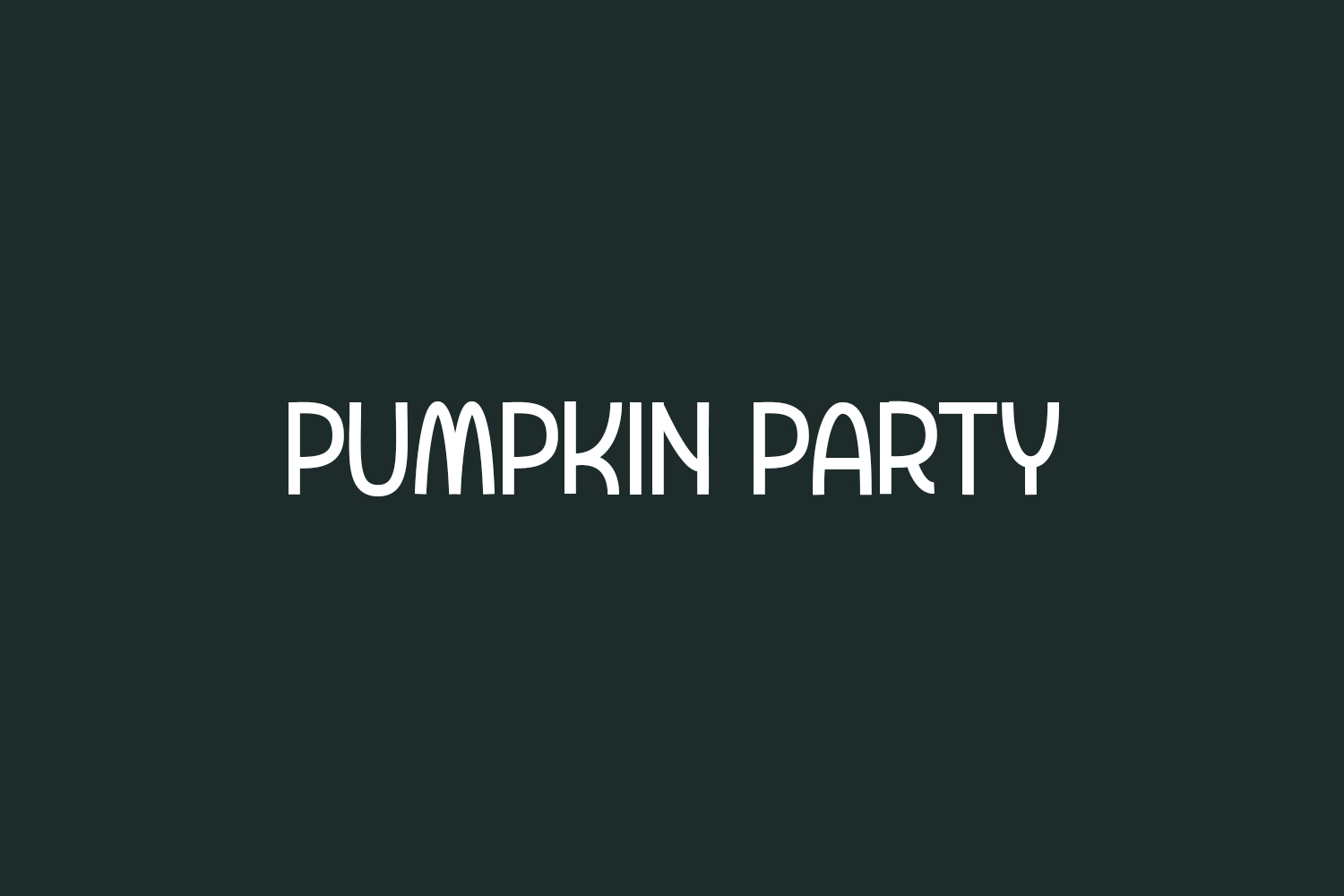 Pumpkin Party Free Font
