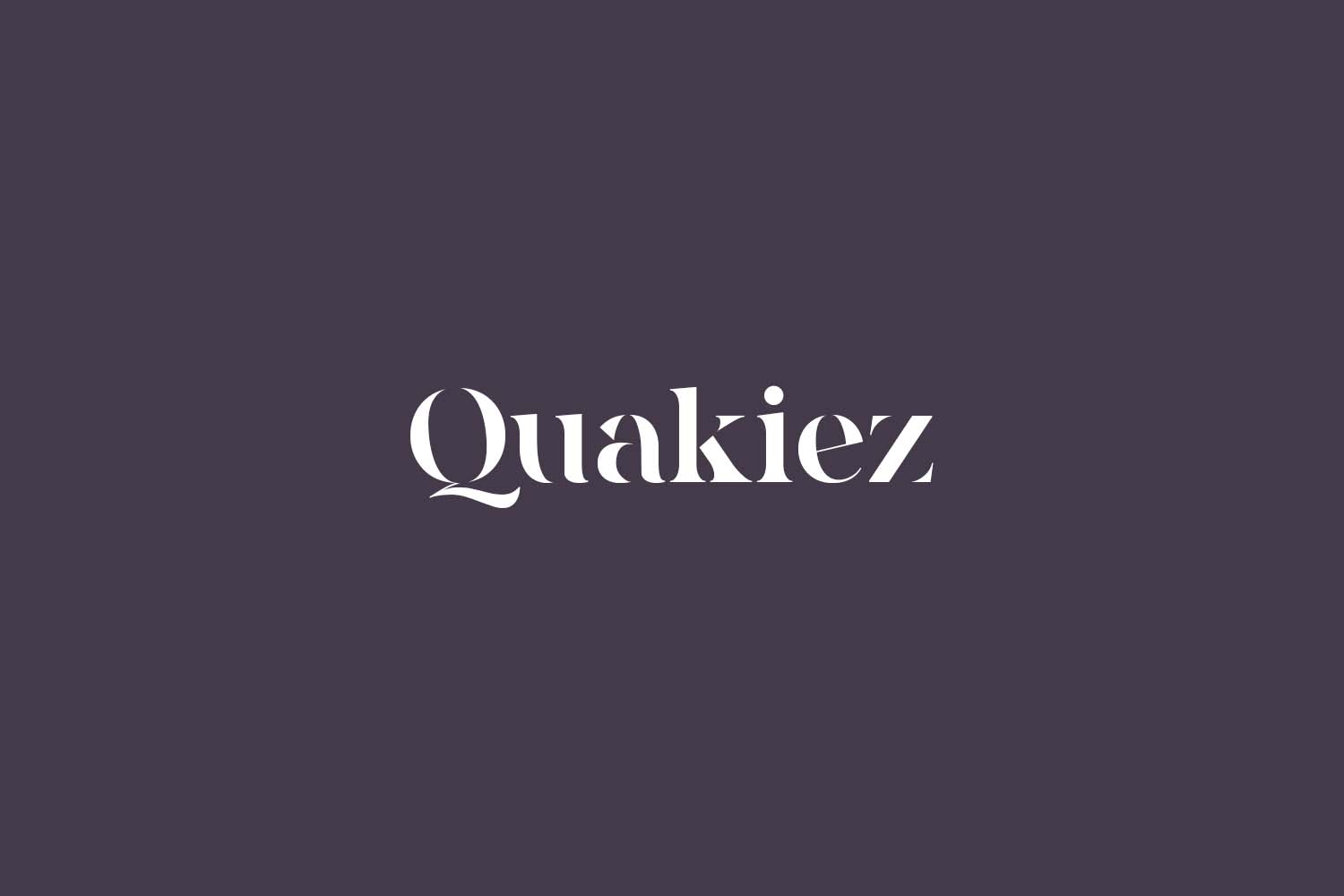 Quakiez Free Font