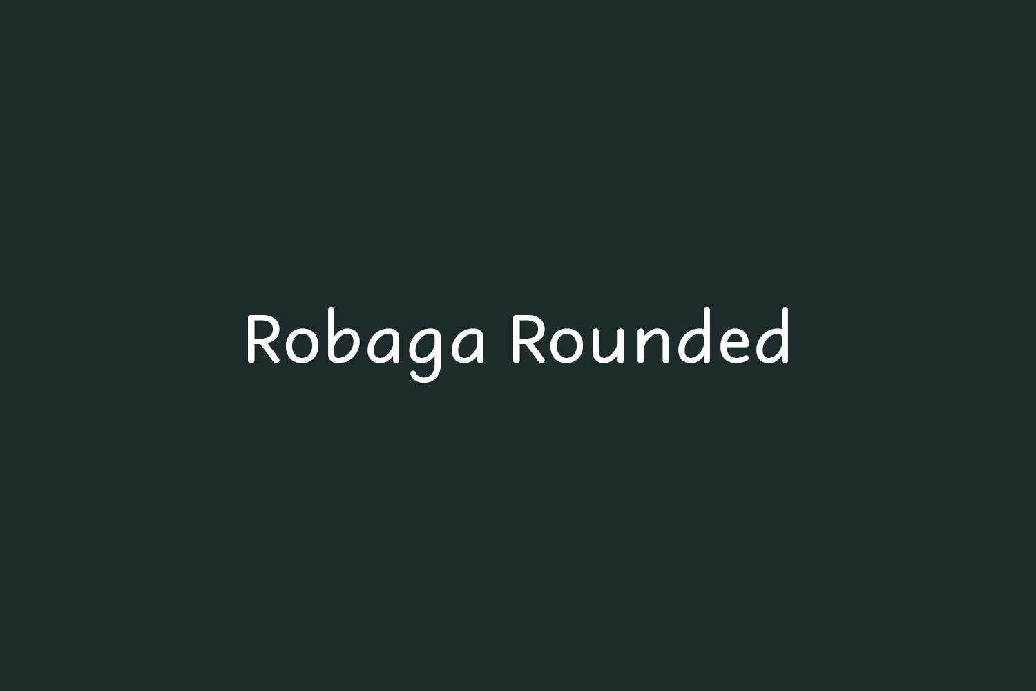 Robaga Rounded Free Font