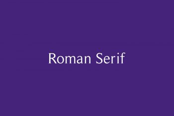 Roman Serif Free Font