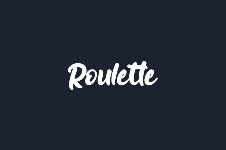 Roulette Fonts Shmonts