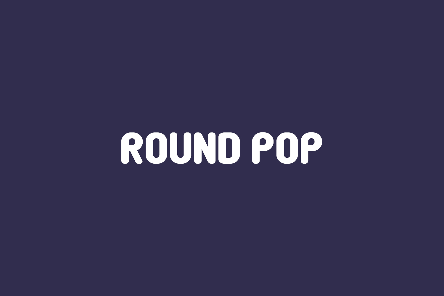 Round Pop Free Font