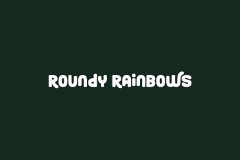 Roundy Rainbows Free Font