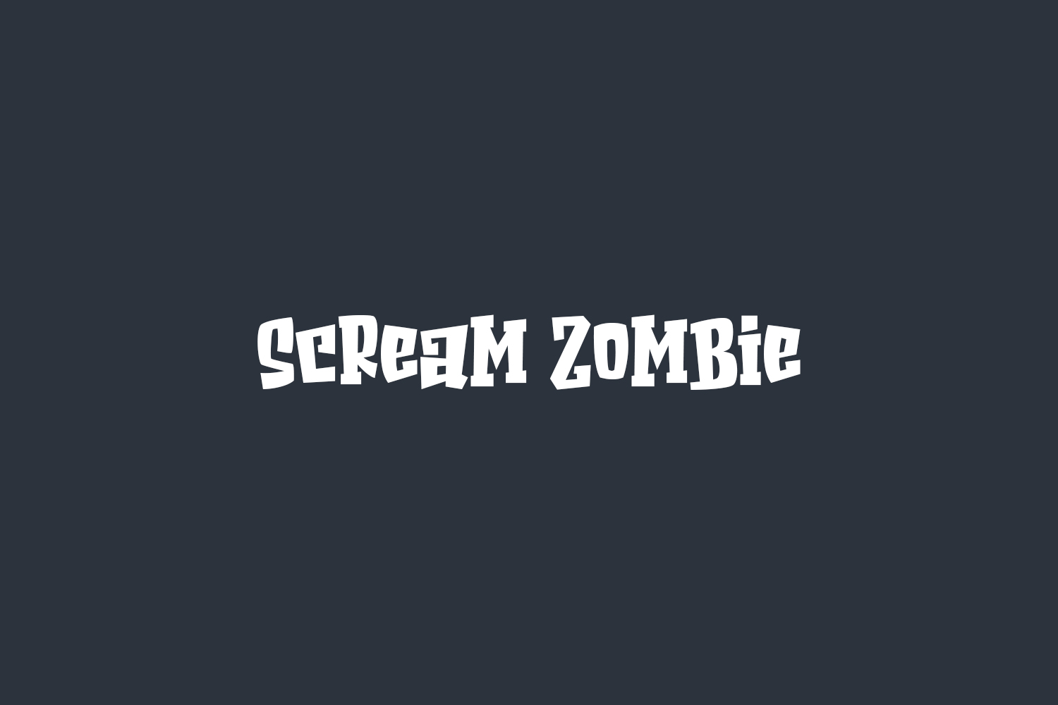 Scream Zombie Free Font