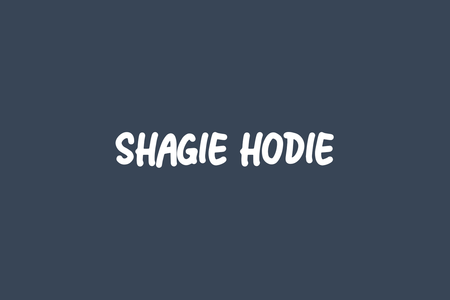 Shagie Hodie Free Font